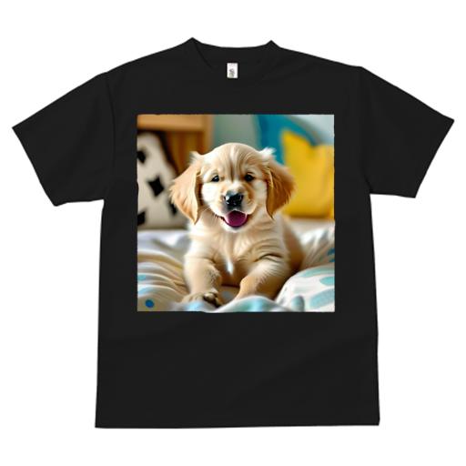 Tシャツ レディース 犬ファン 半袖 春夏 犬柄 プリント カジュアル かわいい 人間用 フィットネス ダンス クッション ゴールデンレトリバー