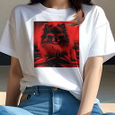 Tシャツ レディース 犬ファン 半袖 春夏 犬柄 プリント カジュアル かわいい 人間用 フィットネス ダンス サングラス ポメラニアン(4)