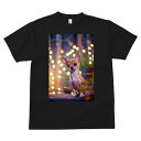 Tシャツ メンズ キッズ 犬ファン 半袖 春夏 犬柄 プリント カジュアル かわいい 人間用 フィットネス ダンス イルミネーション チワワ ライト