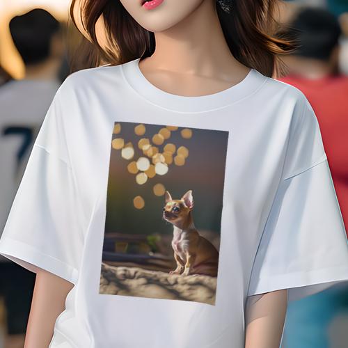 Tシャツ レディース 犬ファン 半袖 春夏 犬柄 プリント カジュアル かわいい 人間用 フィットネス ダン..