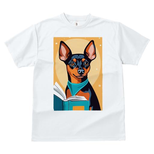 Tシャツ レディース 犬ファン 半袖 春夏 犬柄 プリント カジュアル かわいい 人間用 フィットネス ダンス 本 ミニチュアピンシャー