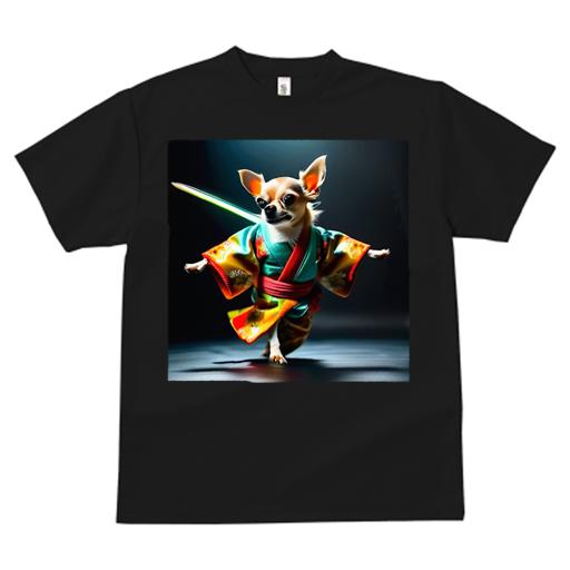 Tシャツ レディース 犬ファン 半袖 春夏 犬柄 プリント カジュアル かわいい 人間用 フィットネス ダンス 着物 チワワ 侍 ライトセーバー