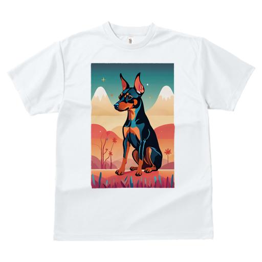 Tシャツ レディース 犬ファン 半袖 春夏 犬柄 プリント カジュアル かわいい 人間用 フィットネス ダンス 山 ミニチュアピンシャー 星 空 植物