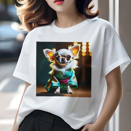 Tシャツ レディース 犬ファン 半袖 春夏 犬柄 プリント カジュアル かわいい 人間用 フィットネス ダン..