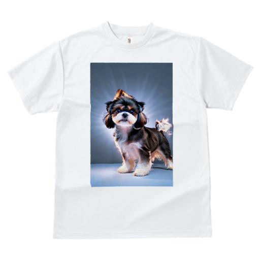 Tシャツ レディース 犬ファン 半袖 春夏 犬柄 プリント カジュアル かわいい 人間用 フィットネス ダンス シーズー