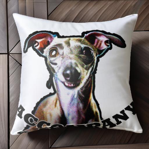 イタリアングレーハウンド クッションカバー 45×45cm アニマル柄 おしゃれ 可愛い クッション本体付き ..