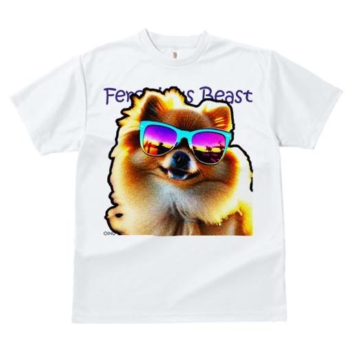Tシャツ レディース 犬ファン 半袖 春夏 犬柄 プリント カジュアル かわいい 人間用 フィットネス ダンス サングラス ポメラニアン ビーチ