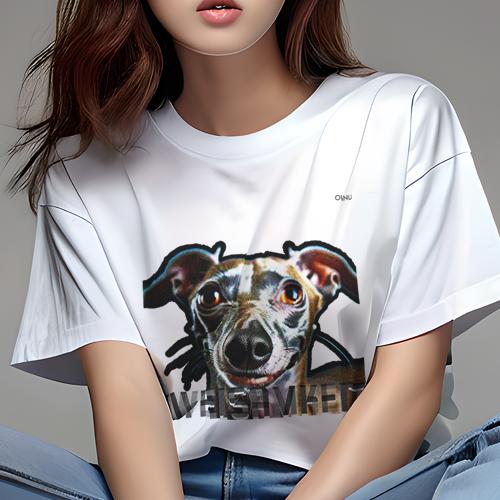Tシャツ レディース 犬ファン 半袖 春夏 犬柄 プリント カジュアル かわいい 人間用 フィットネス ダン..