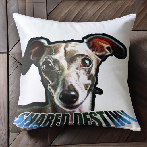 イタリアングレーハウンド クッションカバー 45×45cm アニマル柄 おしゃれ 可愛い クッション本体付き 正方形 犬ファン