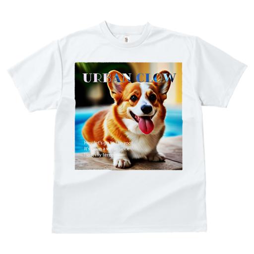 Tシャツ レディース 犬ファン 半袖 春夏 犬柄 プリント カジュアル かわいい 人間用 フィットネス ダンス プール コーギー 庭 笑顔 かわいい