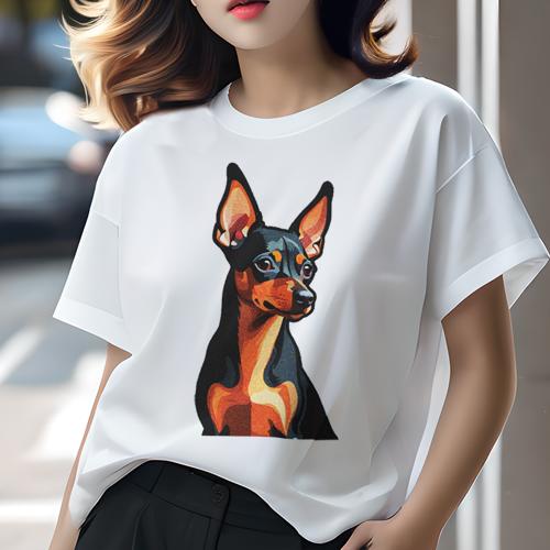 Tシャツ レディース 犬ファン 半袖 春夏 犬柄 プリント カジュアル かわいい 人間用 フィットネス ダンス ペット ミニチュアピンシャー 犬好き 犬柄 ドッグ Tシャツ レディース 犬ファン 半袖 春夏 犬柄 プリント カジュアル かわいい 人間用 フィットネス ダンス ペット ミニチュアピンシャー 犬好き 犬柄 ドッグ