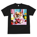 Tシャツ メンズ キッズ 犬ファン 半袖 春夏 犬柄 プリント カジュアル かわいい 人間用 フィットネス ダンス イチゴ ポメラニアン チェック柄 プレゼント スイーツ