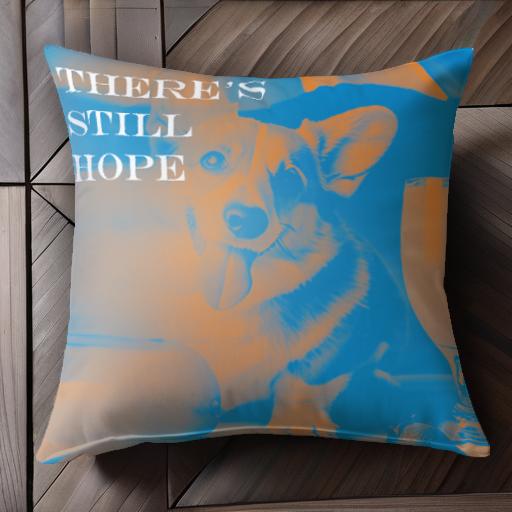 グラス コーギー フルーツ クッションカバー 45×45cm アニマル柄 おしゃれ 可愛い クッション本体付き ..