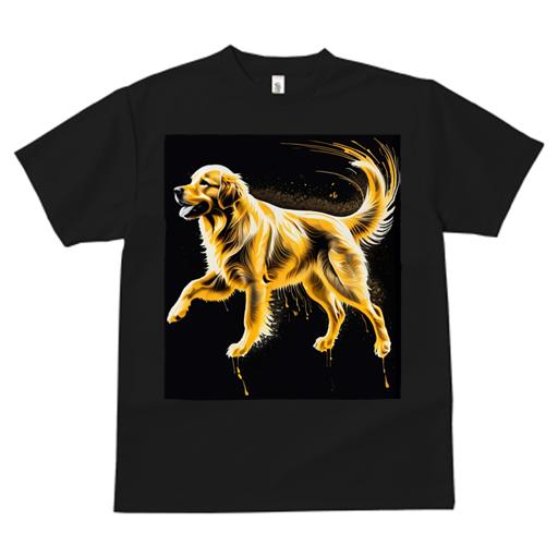 Tシャツ レディース 犬ファン 半袖 春夏 犬柄 プリント カジュアル かわいい 人間用 個性派 ここだけのデザイン 面白 ゴールデンレトリバー