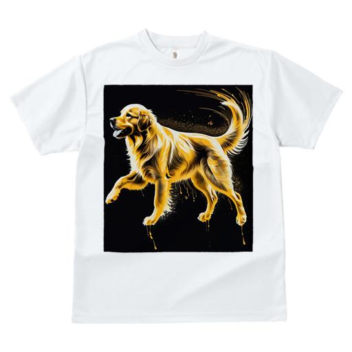 Tシャツ レディース 犬ファン 半袖 春夏 犬柄 プリント カジュアル かわいい 人間用 個性派 ここだけのデザイン 面白 ゴールデンレトリバー