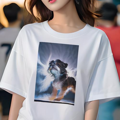 Tシャツ レディース 犬ファン 半袖 春夏 犬柄 プリント カジュアル かわいい 人間用 個性派 ここだけのデザイン 面白 シーズー Tシャツ レディース 犬ファン 半袖 春夏 犬柄 プリント カジュアル かわいい 人間用 個性派 ここだけのデザイン 面白 シーズー