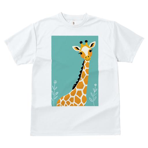 Tシャツ レディース 犬ファン 半袖 春夏 犬柄 プリント カジュアル かわいい 人間用 個性派 ここだけのデザイン 面白 キリン 動物 アフリカ サファリ かわいい