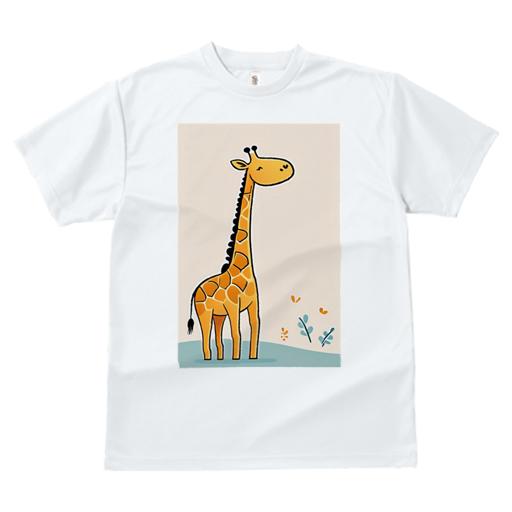 Tシャツ レディース 犬ファン 半袖 春夏 犬柄 プリント カジュアル かわいい 人間用 個性派 ここだけのデザイン 面白 キリン かわいい イラスト 動物 アフリカ