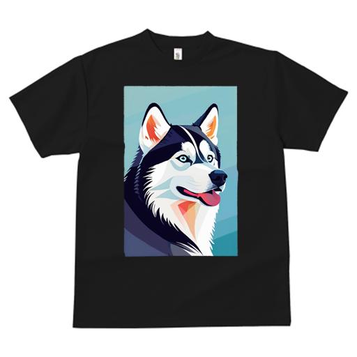 Tシャツ レディース 犬ファン 半袖 春夏 犬柄 プリント カジュアル かわいい 人間用 個性派 ここだけのデザイン 面白 ハスキー