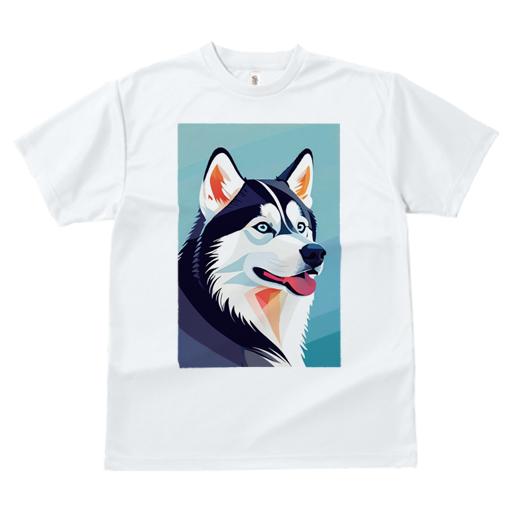 Tシャツ レディース 犬ファン 半袖 春夏 犬柄 プリント カジュアル かわいい 人間用 個性派 ここだけのデザイン 面白 ハスキー
