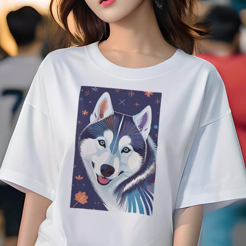 Tシャツ レディース 犬ファン 半袖 春夏 犬柄 プリント カジュアル かわいい 人間用 個性派 ここだけの..