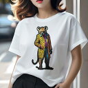 Tシャツ レディース 犬ファン 半袖 春夏 犬柄 プリント カジュアル かわいい 人間用 個性派 ここだけのデザイン 面白 コート ファッション スタイル(4)