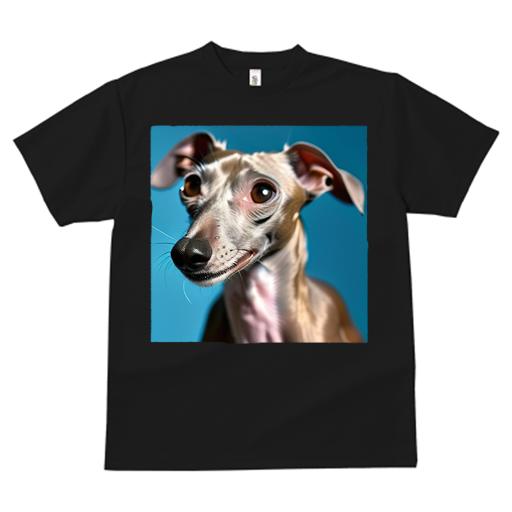 Tシャツ レディース 犬ファン 半袖 春夏 犬柄 プリント カジュアル かわいい 人間用 個性派 ここだけのデザイン 面白 イタリアングレーハウンド