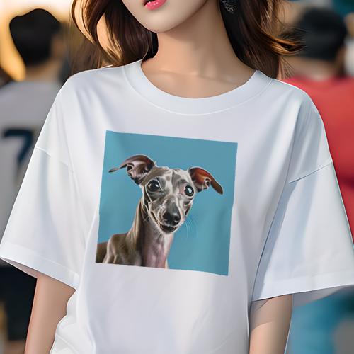 イタリアングレーハウンド Tシャツ レディース 犬ファン 半袖 春夏 犬柄 プリント カジュアル かわいい 人間用 個性派 ここだけのデザイン 面白 イタリアングレーハウンド イタリアングレーハウンド Tシャツ レディース 犬ファン 半袖 春夏 犬柄 プリント カジュアル かわいい 人間用 個性派 ここだけのデザイン 面白 イタリアングレーハウンド