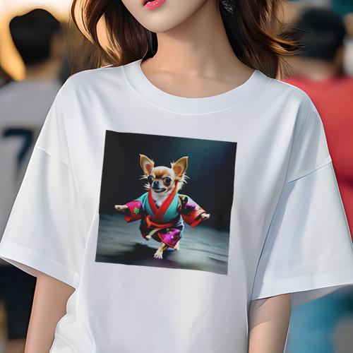 チワワ Tシャツ レディース 犬ファン 半袖 春夏 犬柄 プリント カジュアル かわいい 人間用 個性派 ここだけのデザイン 面白 着物 チワワ チワワ Tシャツ レディース 犬ファン 半袖 春夏 犬柄 プリント カジュアル かわいい 人間用 個性派 ここだけのデザイン 面白 着物 チワワ