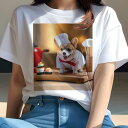 コーギー Tシャツ レディース 犬ファン 半袖 春夏 犬柄 プリント カジュアル かわいい 人間用 個性派 ここだけのデザイン 面白 寿司 コーギー シェフの帽...