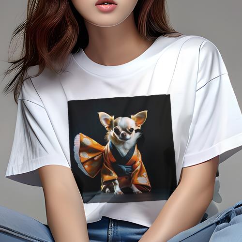 チワワ Tシャツ レディース 犬ファン 半袖 春夏 犬柄 プリント カジュアル かわいい 人間用 個