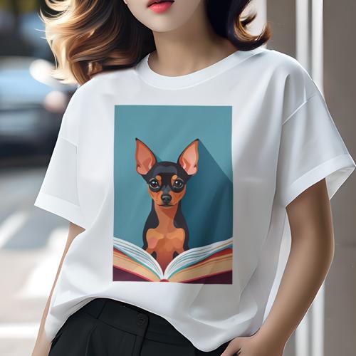 ミニチュアピンシャー Tシャツ レディース 犬ファン 半袖 春夏 犬柄 プリント カジュアル かわいい 人間用 個性派 ここだけのデザイン 面白 本 ミニチュアピンシャー ミニチュアピンシャー Tシャツ レディース 犬ファン 半袖 春夏 犬柄 プリント カジュアル かわいい 人間用 個性派 ここだけのデザイン 面白 本 ミニチュアピンシャー