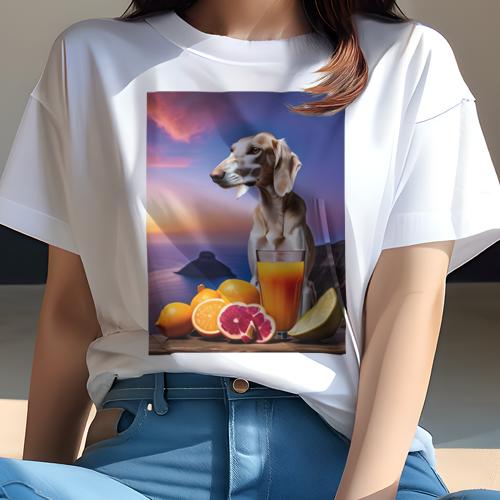 サルーキ Tシャツ レディース 犬フ�