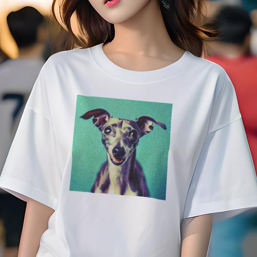 イタリアングレーハウンド Tシャツ レディース 犬ファン 半袖 春夏 犬柄 プリント カジュアル かわいい 人間用 個性派 ここだけのデザイン 面白 イタリアングレーハウンド イタリアングレーハウンド Tシャツ レディース 犬ファン 半袖 春夏 犬柄 プリント カジュアル かわいい 人間用 個性派 ここだけのデザイン 面白 イタリアングレーハウンド