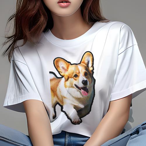 コーギー Tシャツ レディース 犬フ