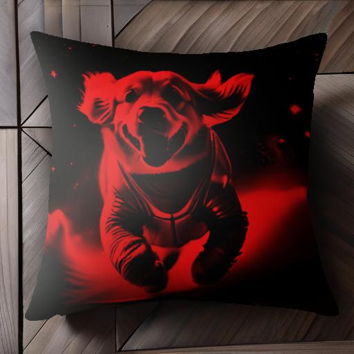 裏表に絵柄がプリントされています。かわいいアニマルクッション！インテリアのアクセントや癒しに最適♪