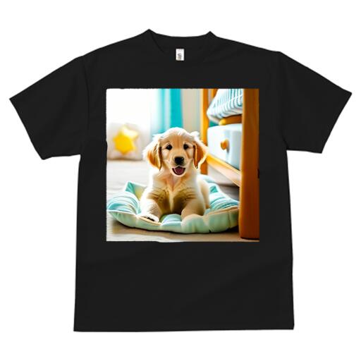 楽天フロントップ楽天市場店ゴールデンレトリバー Tシャツ メンズ キッズ 犬ファン 半袖 春夏 犬柄 プリント カジュアル かわいい 人間用 個性派 ここだけのデザイン 面白 クッション ゴールデンレトリバー ベッド インテリア