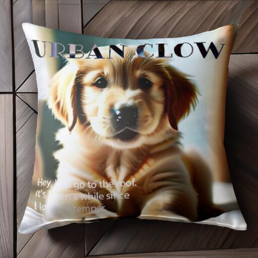 Tシャツ ゴールデンレトリバー ファッション カジュアル トレンド クッションカバー 45×45cm アニマル..