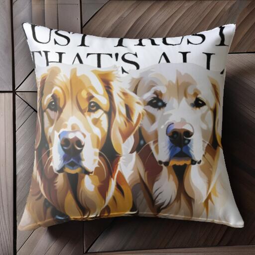 ゴールデンレトリバー クッションカバー 45×45cm アニマル柄 おしゃれ 可愛い クッション本体付き 正方..