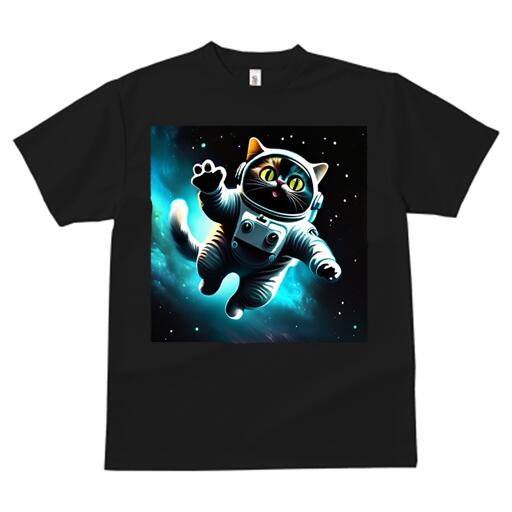 楽天フロントップ楽天市場店Tシャツ メンズ キッズ 犬ファン 半袖 春夏 犬柄 プリント カジュアル かわいい 人間用 個性派 ここだけのデザイン 面白 宇宙 宇宙飛行士 スペース 猫