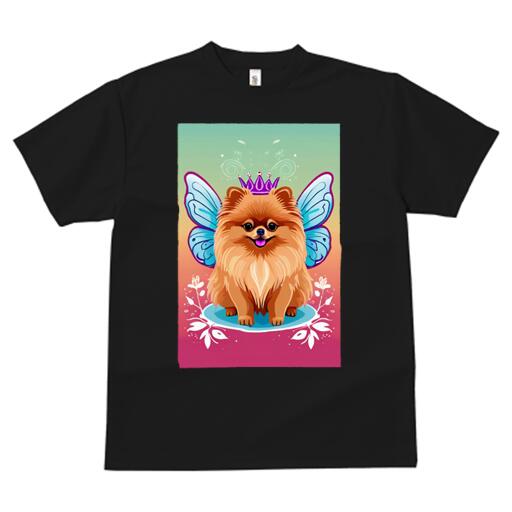 ポメラニアン Tシャツ メンズ キッズ 犬ファン 半袖 春夏 犬柄 プリント カジュアル かわいい 人間用 個性派 ここだけのデザイン 面白 妖精 ポメラニアン 翼 王冠 ポメラニアン Tシャツ メンズ キッズ 犬ファン 半袖 春夏 犬柄 プリント カジュアル かわいい 人間用 個性派 ここだけのデザイン 面白 妖精 ポメラニアン 翼 王冠