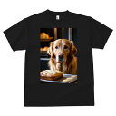 ゴールデンレトリバー Tシャツ メンズ キッズ 犬ファン 半袖 春夏 犬柄 プリント カジュアル かわいい 人間用 個性派 ここだけのデザイン 面白 パン ゴールデンレトリバー クッキー
