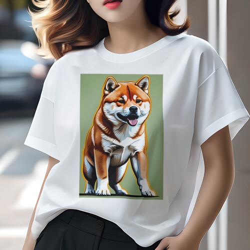 柴犬 Tシャツ レディース 犬ファン 半袖 春夏 犬柄 プリント カジュアル かわいい 人間用 個性派 ここだけのデザイン 面白 柴犬 柴犬 Tシャツ レディース 犬ファン 半袖 春夏 犬柄 プリント カジュアル かわいい 人間用 個性派 ここだけのデザイン 面白 柴犬