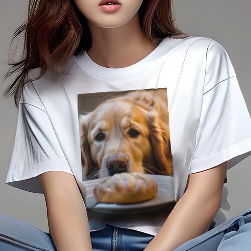 ゴールデンレトリバー Tシャツ レディース 犬ファン 半袖 春夏 犬柄 プリント カジュアル かわいい 人間用 個性派 ここだけのデザイン 面白 パン ゴールデンレトリバー ゴールデンレトリバー Tシャツ レディース 犬ファン 半袖 春夏 犬柄 プリント カジュアル かわいい 人間用 個性派 ここだけのデザイン 面白 パン ゴールデンレトリバー