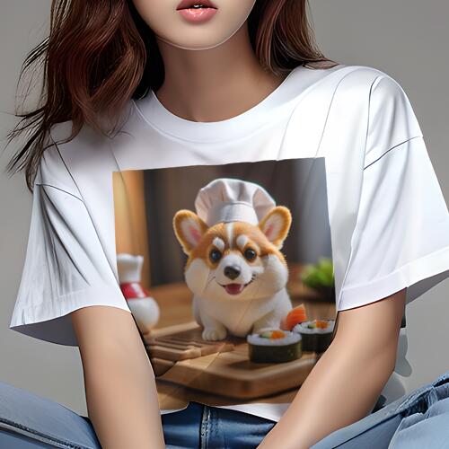 コーギー Tシャツ レディース 犬ファン 半袖 春夏 犬柄 プリント カジュアル かわいい 人間用 個性派 ..