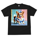 コーギー Tシャツ メンズ キッズ 犬ファン 半袖 春夏 犬柄 プリント カジュアル かわいい 人間用 個性派 ここだけのデザイン 面白 チェック柄 コーギー ワンピース リボン