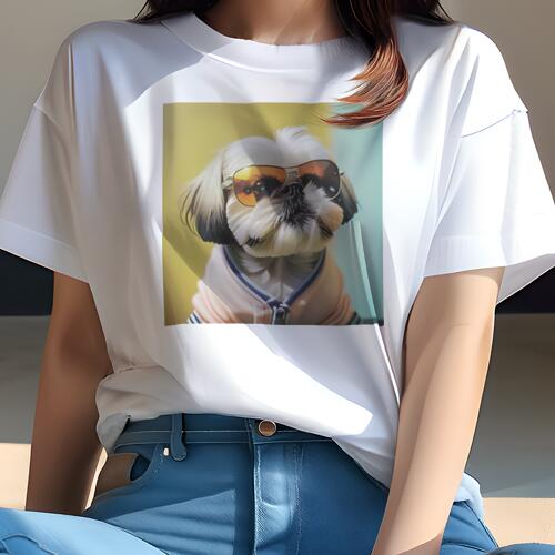 シーズー Tシャツ レディース 犬ファン 半袖 春夏 犬柄 プリント カジュアル かわいい 人間用 個性派 ここだけのデザイン 面白 サングラス シーズー ジャケット シーズー Tシャツ レディース 犬ファン 半袖 春夏 犬柄 プリント カジュアル かわいい 人間用 個性派 ここだけのデザイン 面白 サングラス シーズー ジャケット