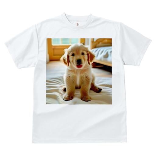 ゴールデンレトリバー Tシャツ メンズ キッズ 犬ファン 半袖 春夏 犬柄 プリント カジュアル かわいい 人間用 個性派 ここだけのデザイン 面白 ゴールデンレトリバー