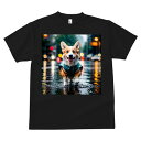 コーギー Tシャツ メンズ キッズ 犬ファン 半袖 春夏 犬柄 プリント カジュアル かわいい 人間用 個性派 ここだけのデザイン 面白 雨 コーギー 街 犬用...