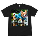 コーギー Tシャツ メンズ キッズ 犬ファン 半袖 春夏 犬柄 プリント カジュアル かわいい 人間用 個性派 ここだけのデザイン 面白 雨 コーギー レインコ...